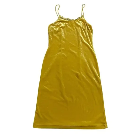 90s sunflower babydoll dress Drew Ribbed Sunflower Dress M – OMNIA main image 0